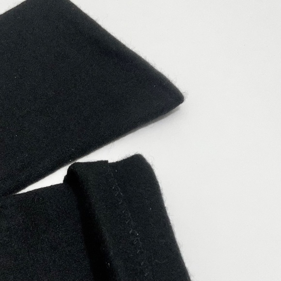 Luxury Long Cashmere Merino Wool Gloves Classic Black Driving Winter Warm Gloves - Picture 7 of 8